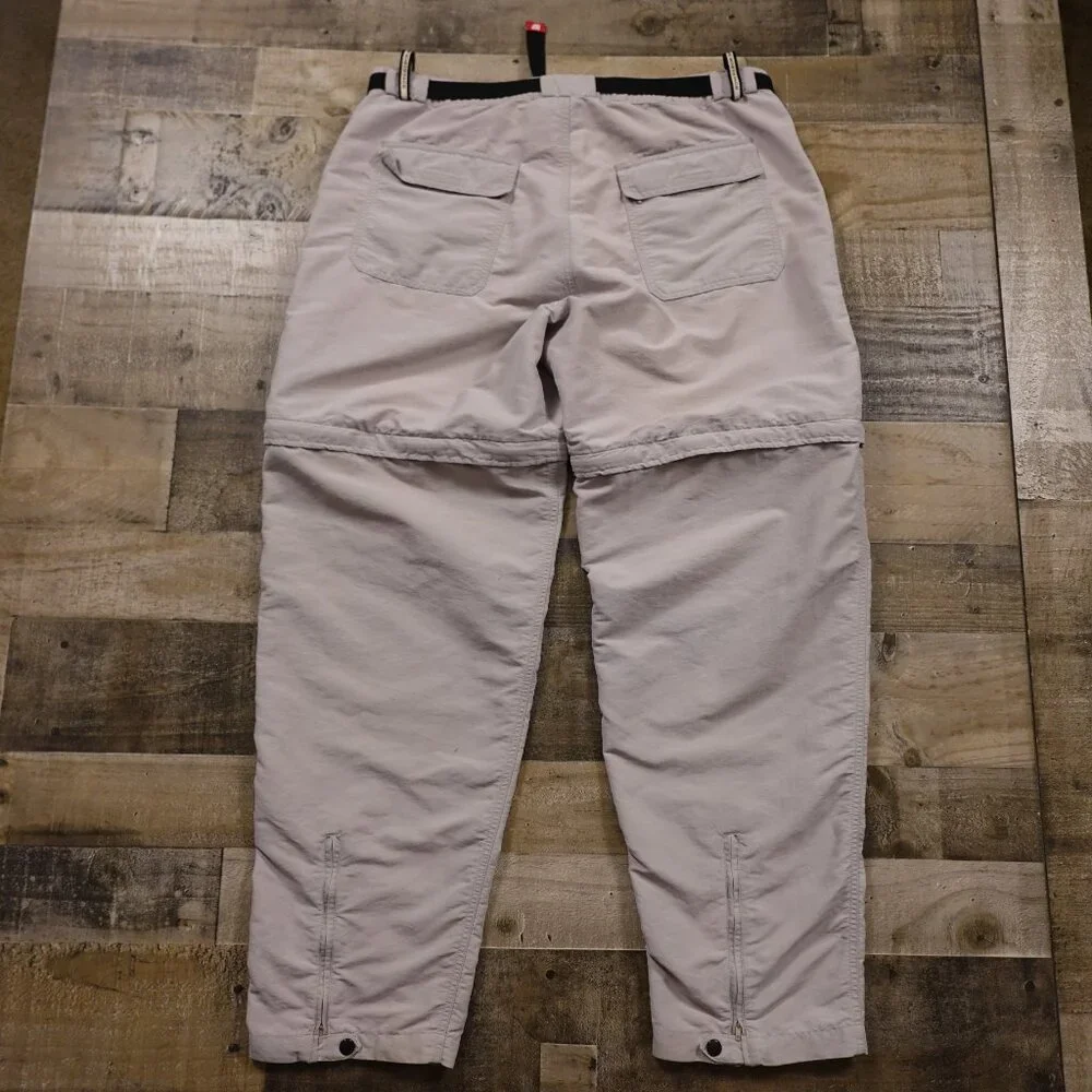 The North‎ Face Convertible Pants Men’s XL Gray Zip-Off Hiking Trail Outdoor